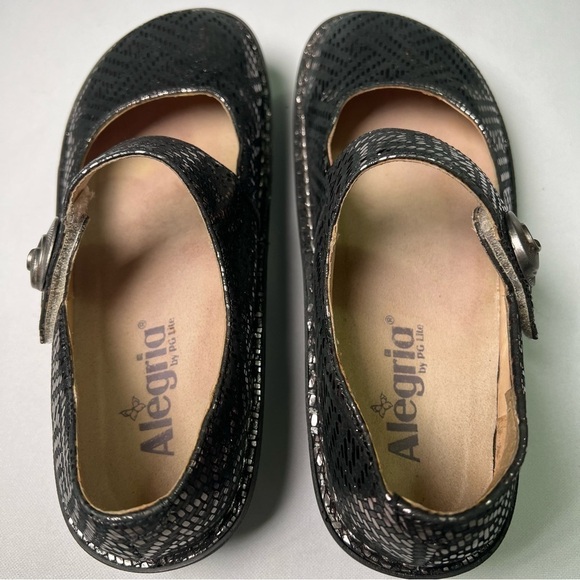 alegria shoes size 36 Multicolored Snakeskin Pattern...GENTLY USED nb - Picture 3 of 12